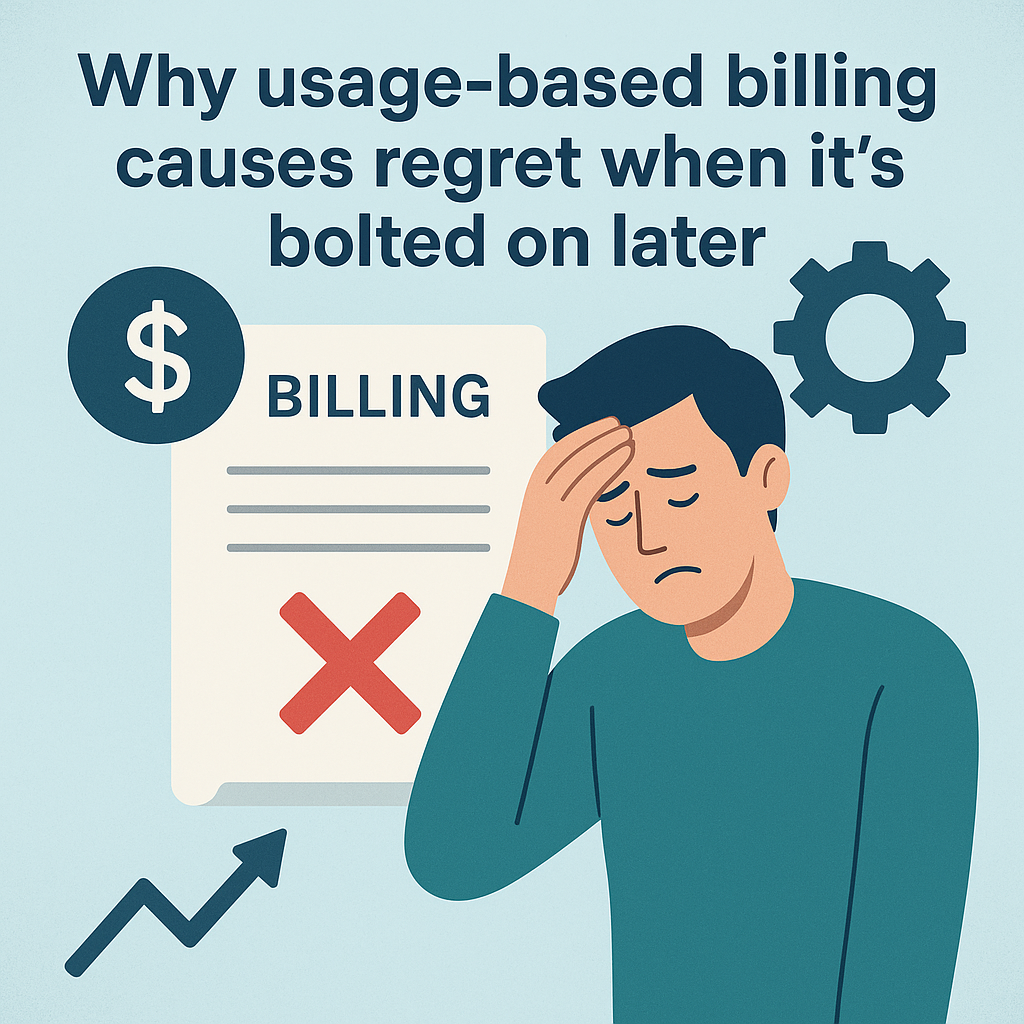 Why usage-based billing causes regret when it’s bolted on later