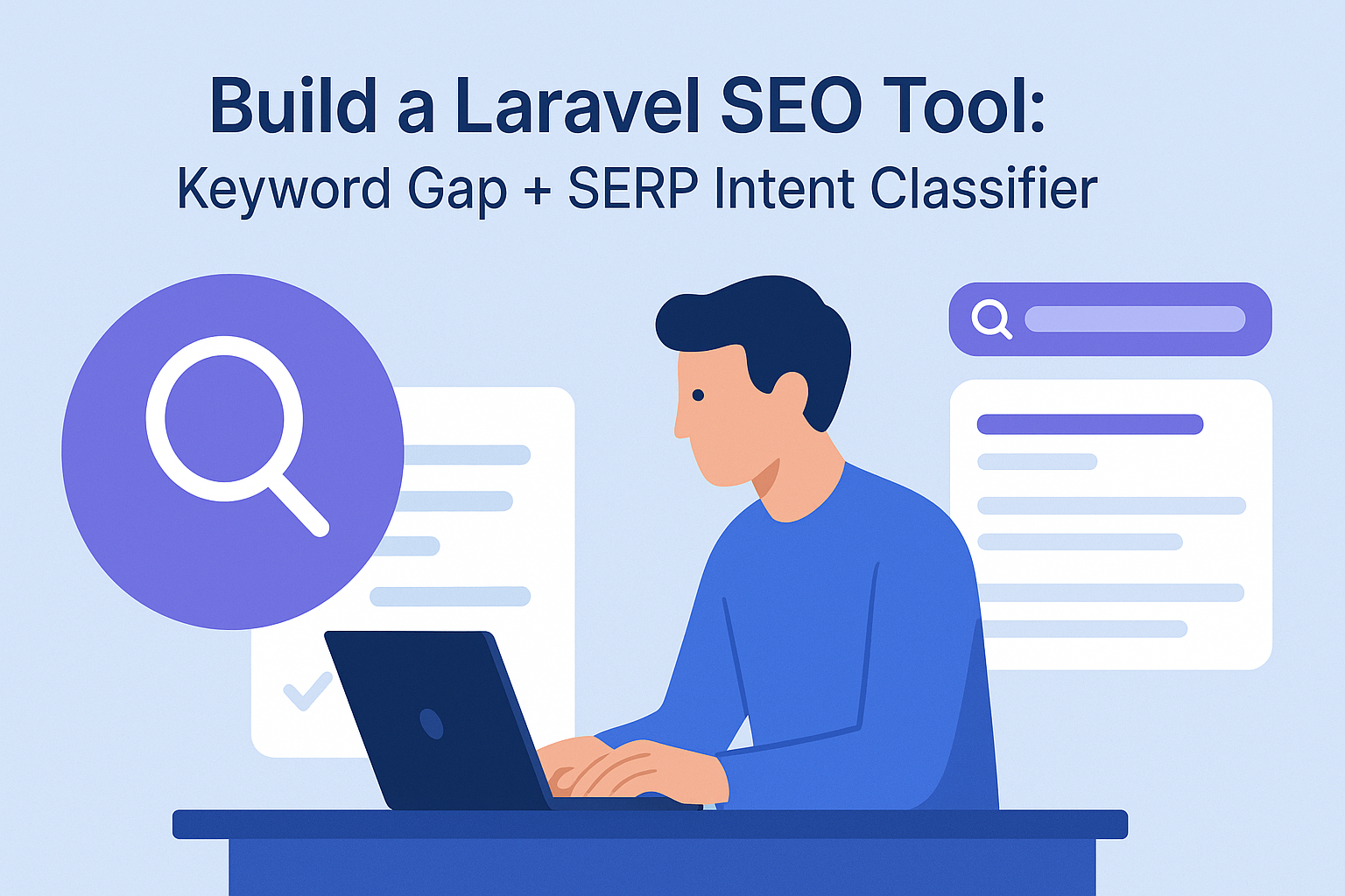 Build a Laravel SEO Tool: Keyword Gap + SERP Intent Classifier (Lightweight Data, Fast)