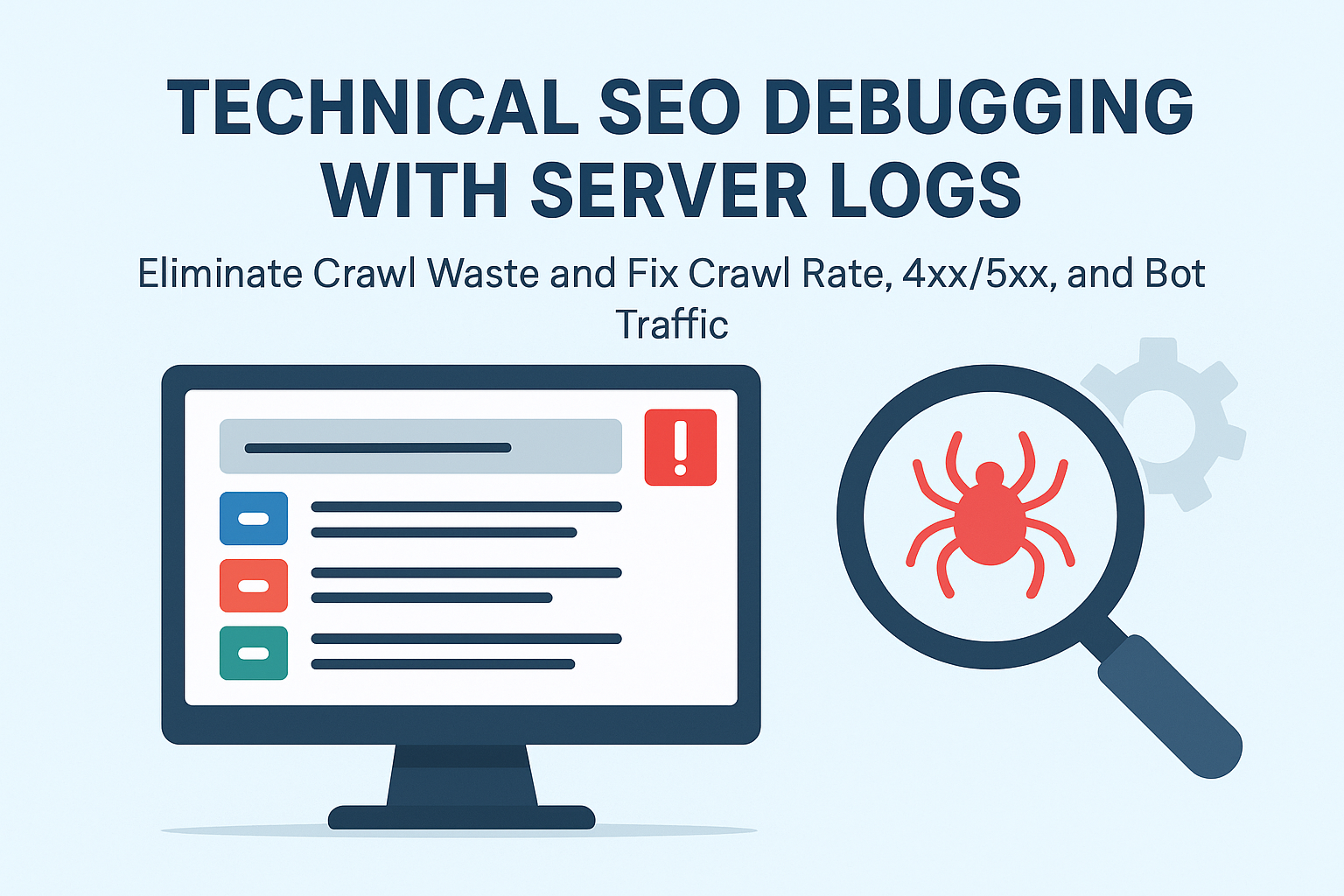 Technical SEO Debugging With Server Logs: Eliminate Crawl Waste and Fix Crawl Rate, 4xx/5xx, and Bot Traffic