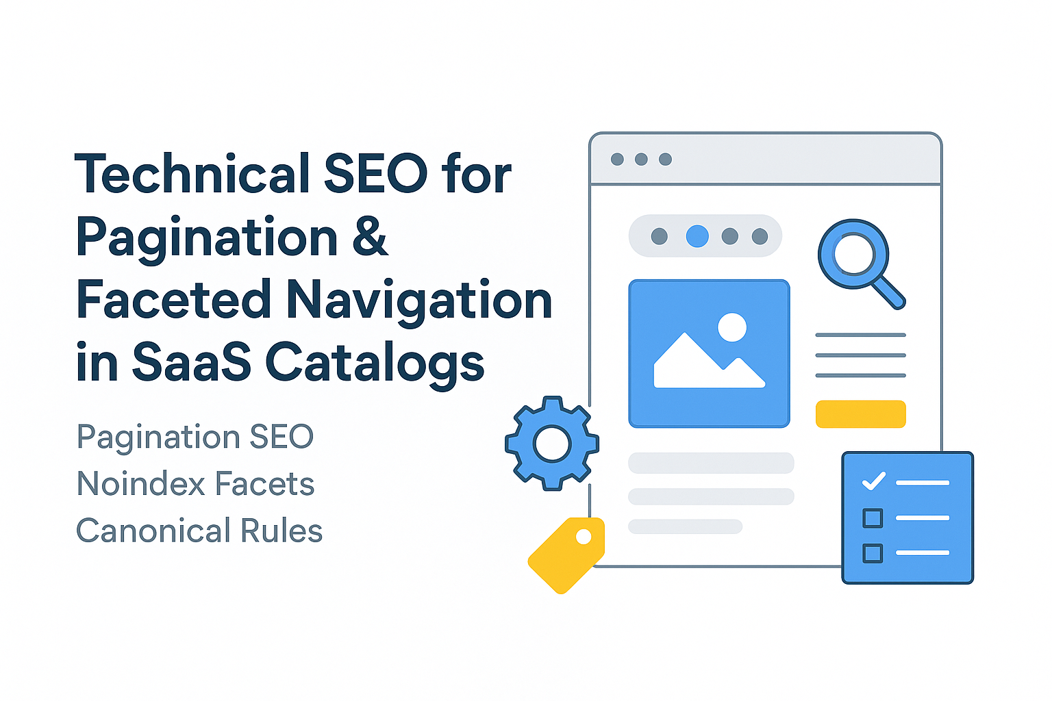 Technical SEO for Pagination & Faceted Navigation in SaaS Catalogs: Pagination SEO, Noindex Facets, Canonical Rules